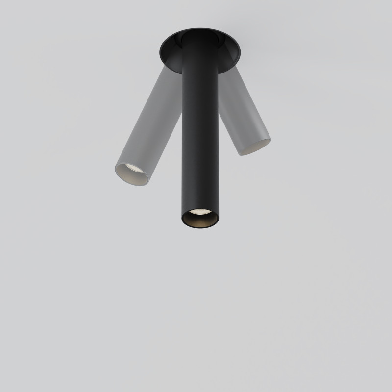 Встраиваемый светильник 3*3*21,6 см, LED, 7W, 3000К, Maytoni Technical Focus T C140TRS-L200-7W3K-B черный