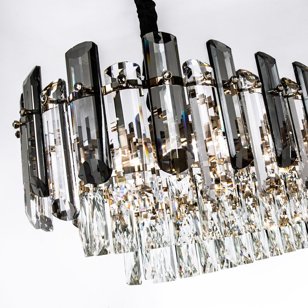 Подвесная люстра 30*120*40/105 см, 12*Е14 MODELUX ML.9006.1200 GD-SM золото