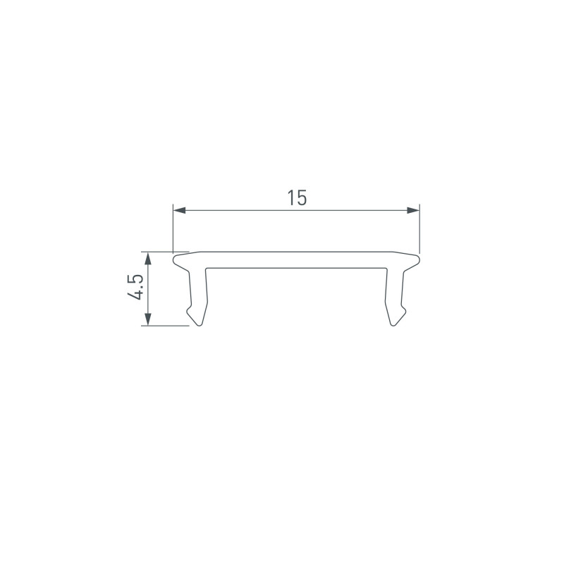 Экран Arlight 037239 200*1,5*0,45 см. Цена указана за 2 метра. Продается кратно 2 метрам.