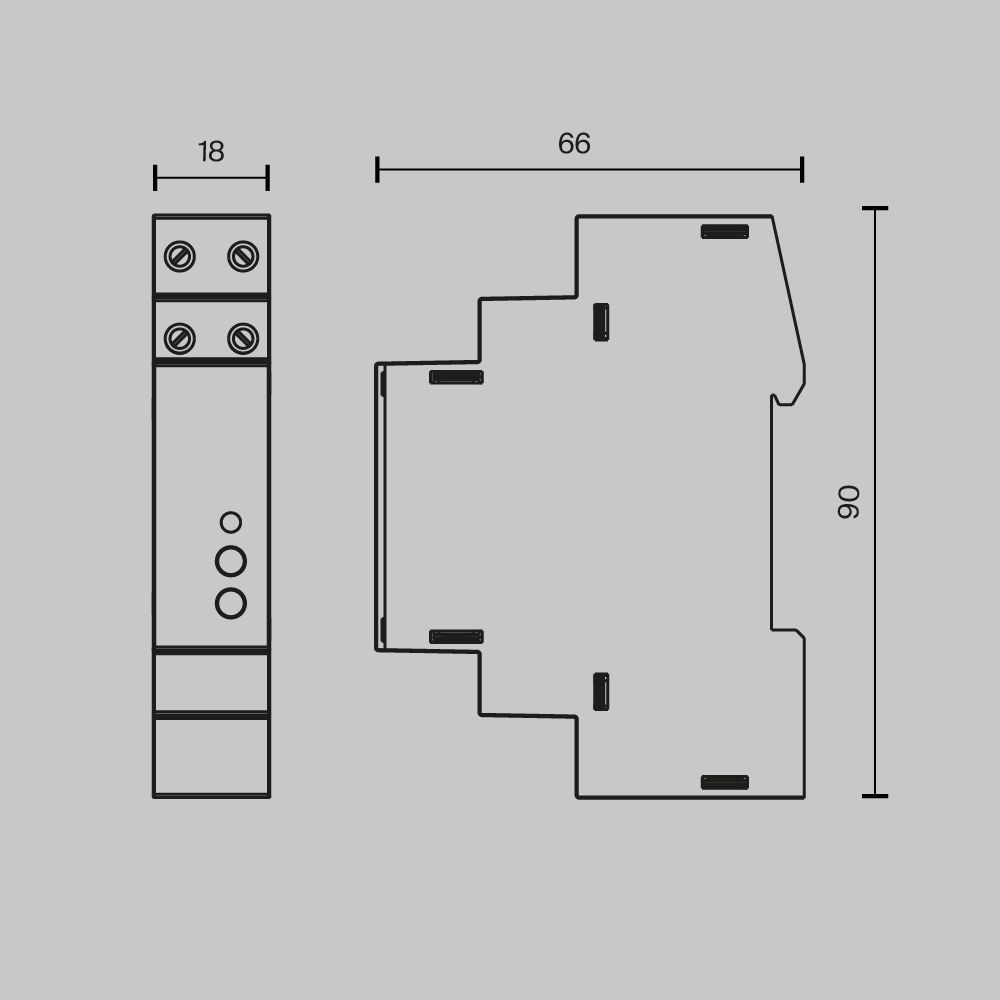 Диммер DALI DT6 TRIAC 230В DIN 400Вт Maytoni 721018