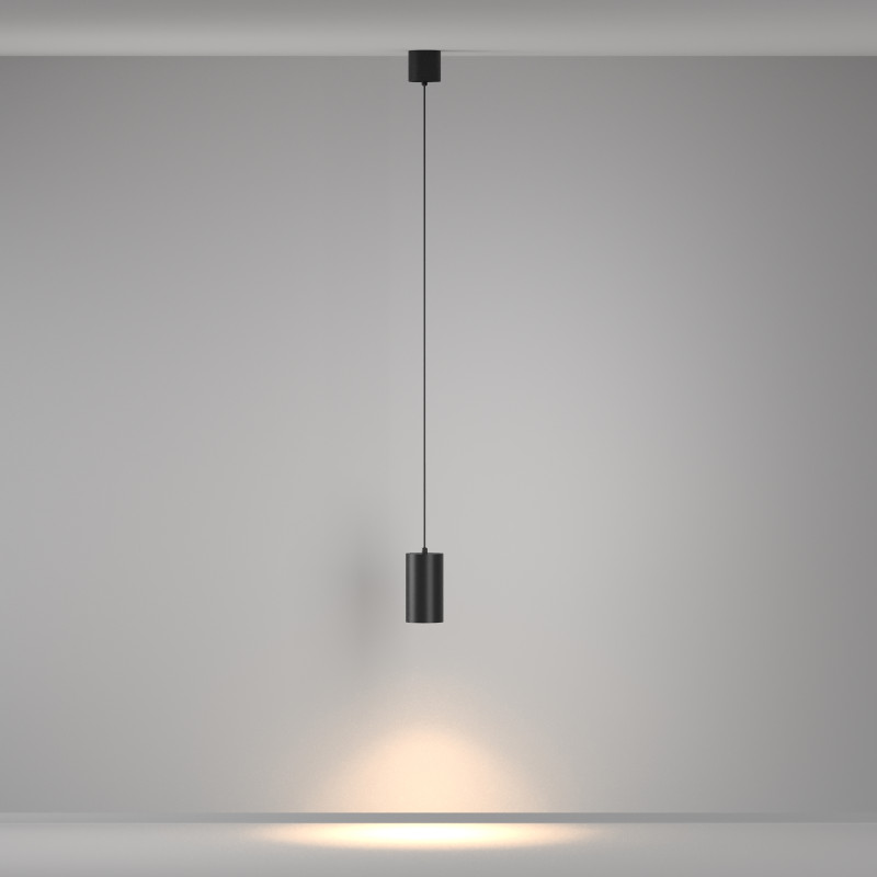 Подвесной светильник 7,5*7,5*13,5 см, LED, 20W, 3000К, Maytoni Technical Vol P100PL-20W3K-B черный