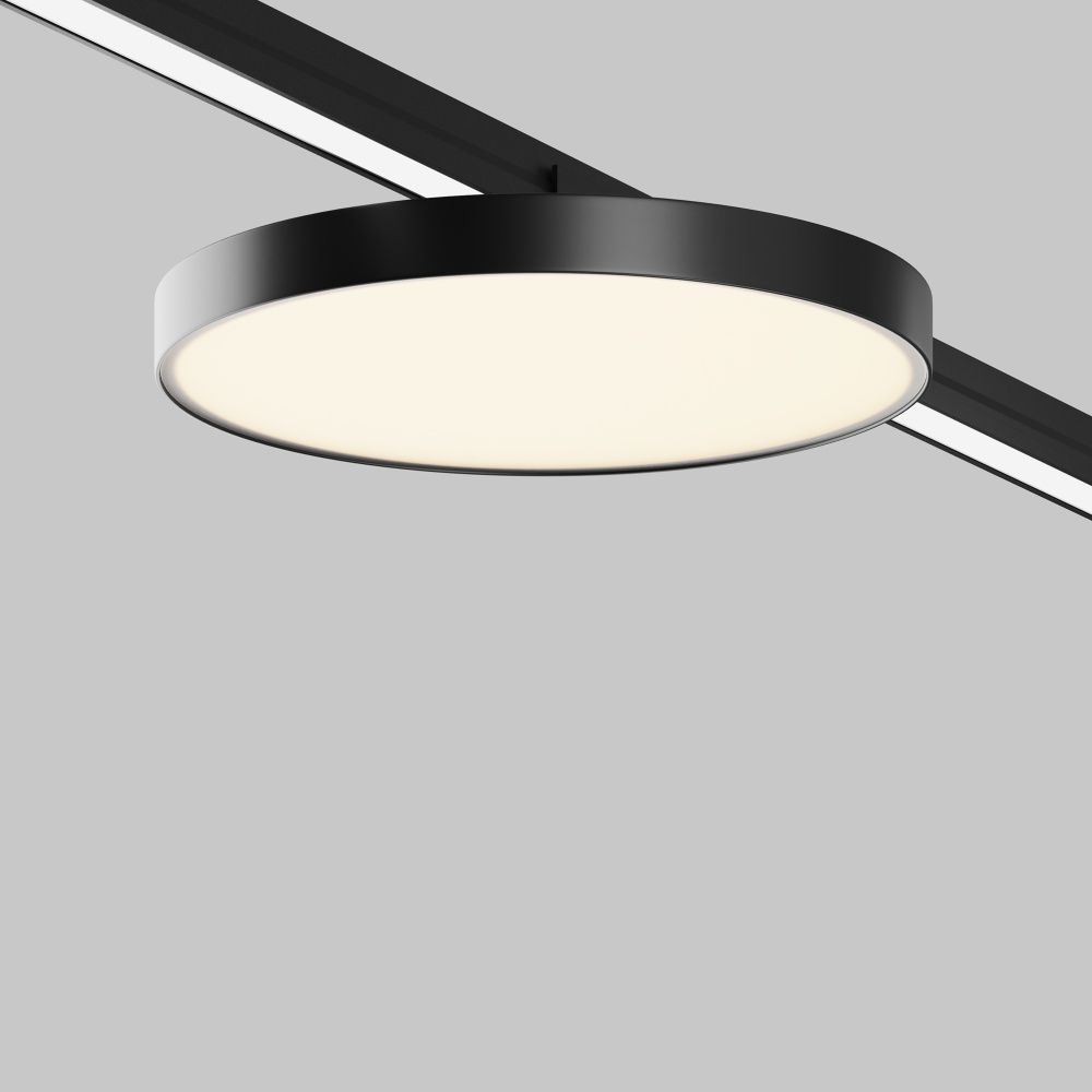 Уличный трековый светильник *25,6*-6,4 см, *LED*25W, 3000K, Maytoni Outdoor Zon IP O-TR01-1-F-25WB3K, Черный
