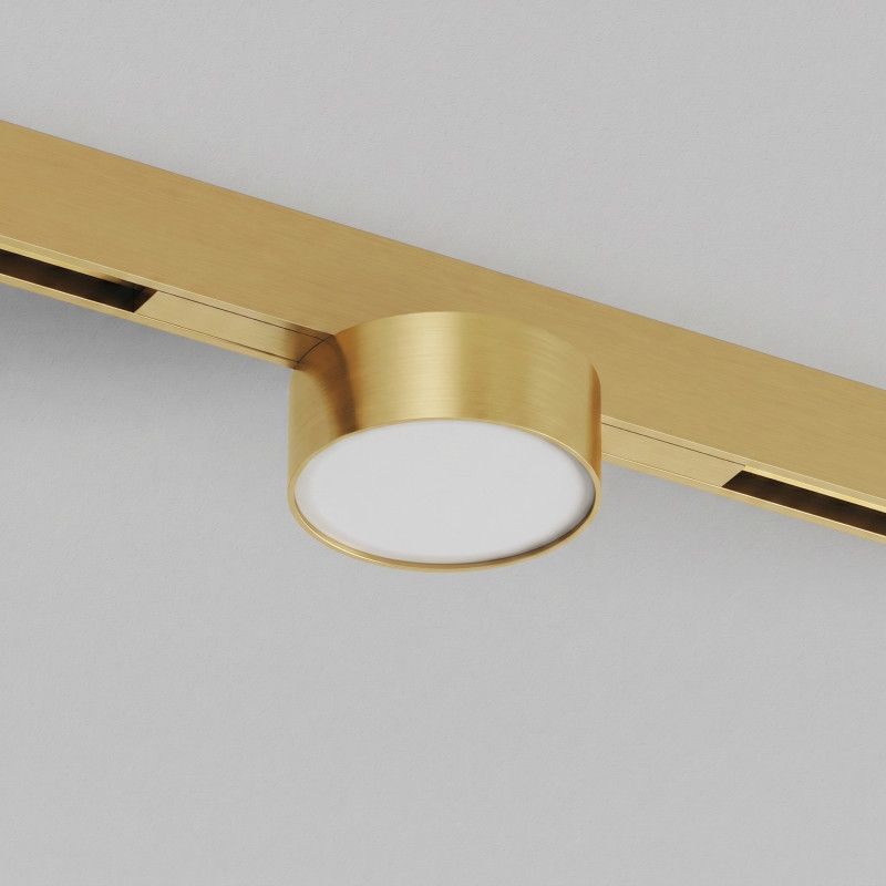 Светильник на шине 16*7,4*5,4 см, *LED*6W, 3000K, Denkirs SHINE PRIME FLOW 3000К | ШАЙН ПРАЙМ ФЛОУ 3000К DK4761-SB, сатинированная латунь