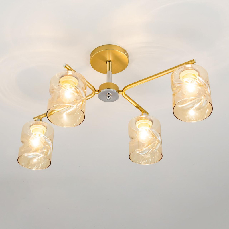 Люстра Citilux Клод CL137142 золото