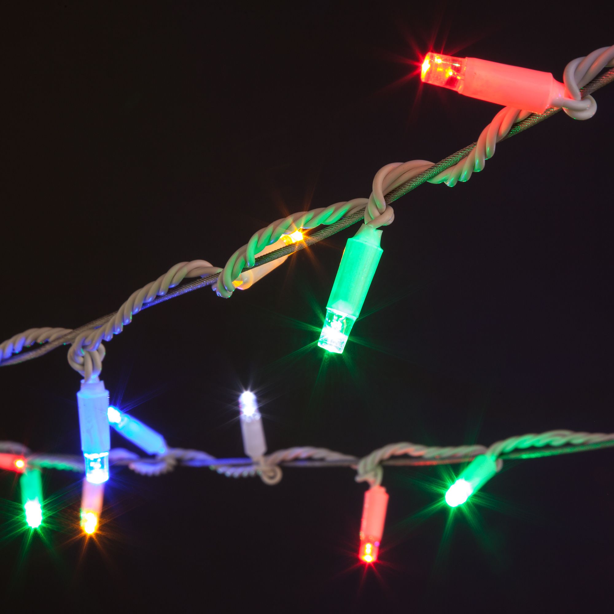 Гирлянда нить с мерцанием 10м IP65 1000 см Elektrostandard 400-101 мульти с эффектом мерцания 10м IP65