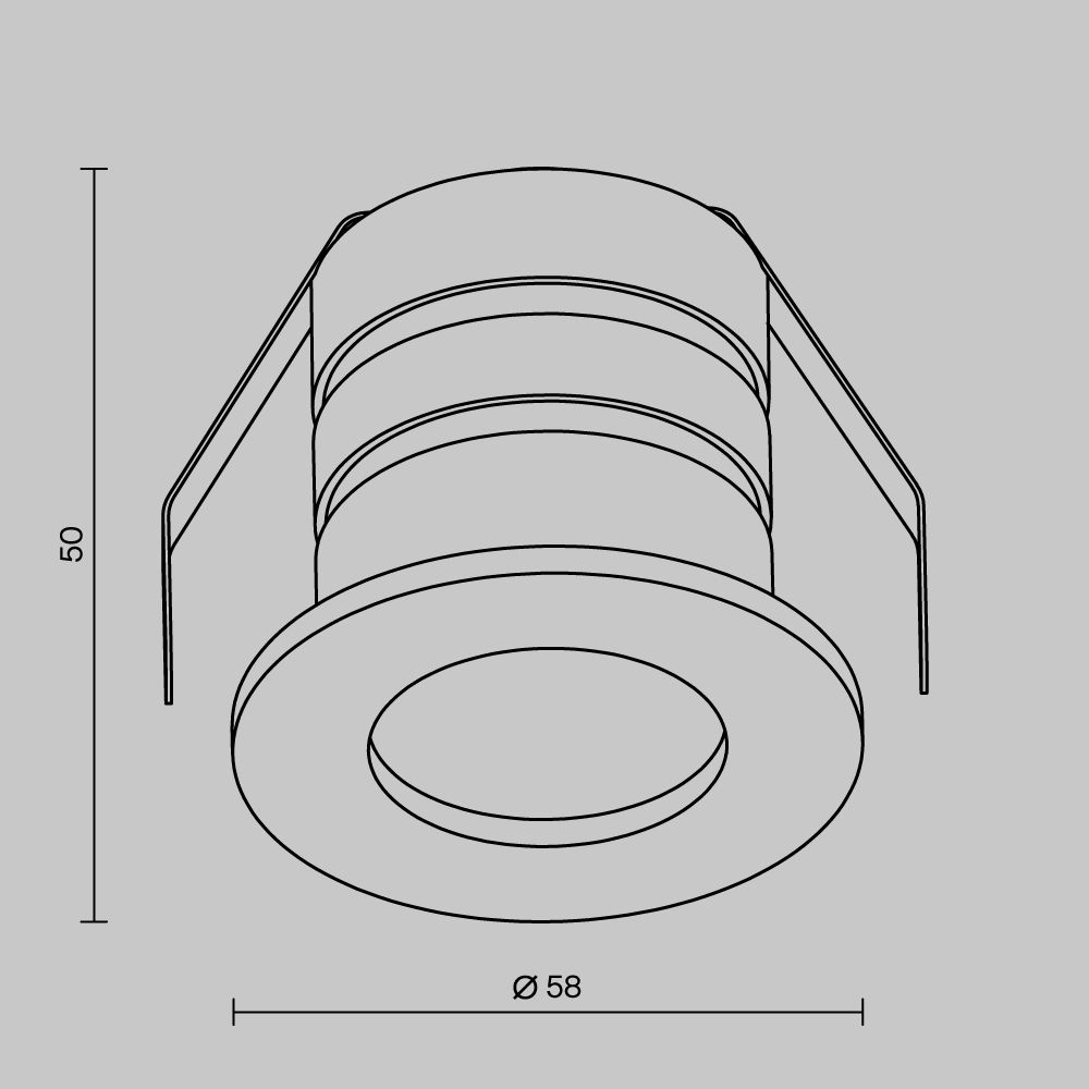 Уличный светильник *5,8*-5,2 см, *LED*5W, 4000K, Maytoni Бухта O511DL-L5B4K1, Черный