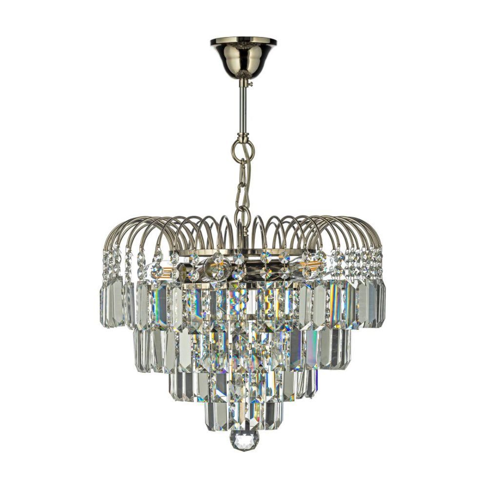 Люстра подвесная *37*32 см, 5*E14*40W, Arti Lampadari Sabina Sabina E 1.5.32.100 N, Матовый никель