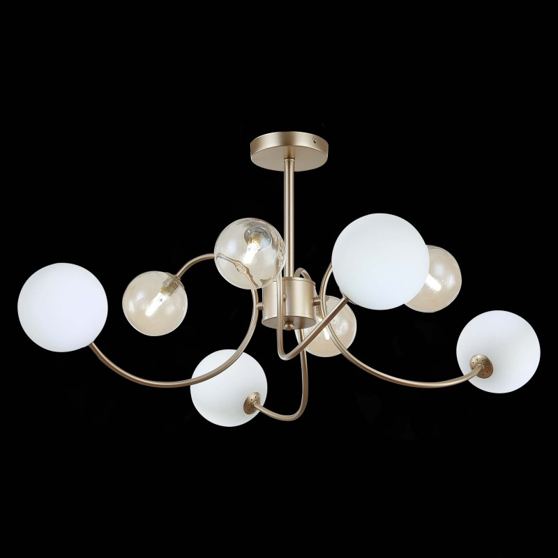 Люстра потолочная 79 см, 40W, 4000K  EVOLUCE  FORMAE SLE220922-08  Золотистый