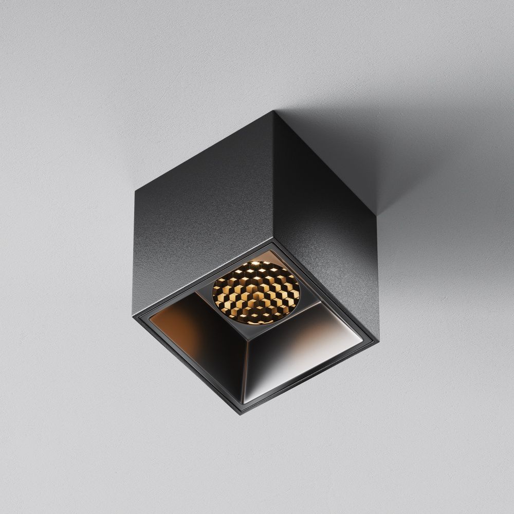 Светильник  C064CL-5W2.7K-SQ-B 5,3*5,3*-6 см, *LED*5W, K, Maytoni technical Alfa LED C064CL-5W2.7K-SQ-B, Черный