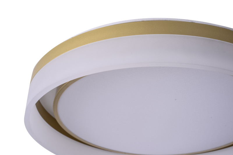 Накладной светильник 50*7 см, LED, 92W, 3000K-6000K Zortes Adel ZRS.1200.01, латунный