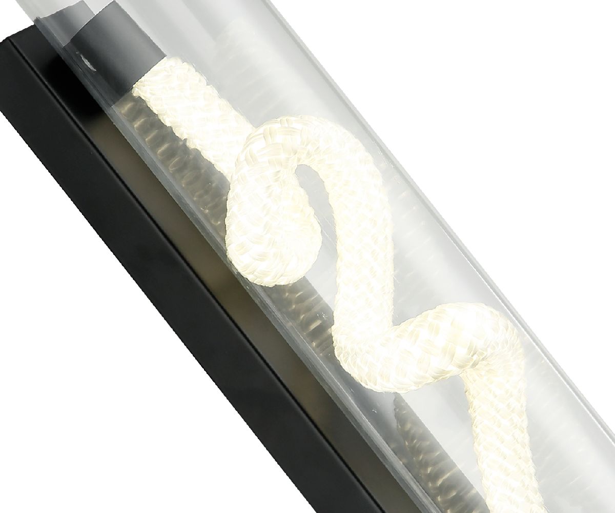 Настенный светильник 38 см, 20W, 4000K, Kink Light Агнеса 08490,19, черный