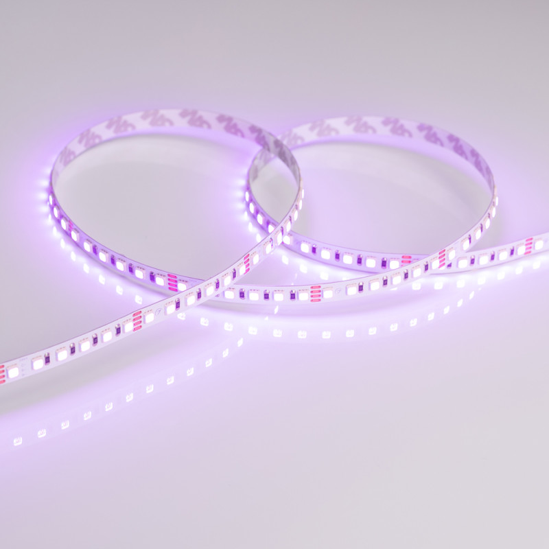 Лента RT 2-5000 24V RGB 8mm (3838, 120 LED/m, LUX) (Arlight, 11 Вт/м, IP20) 026832. Цена указана за 5 метров. Продается кратно 5 метрам.