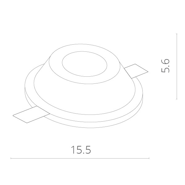 Светильник встраиваемый гипс Arte-Lamp INVISIBLE A9215PL-1WH,белый