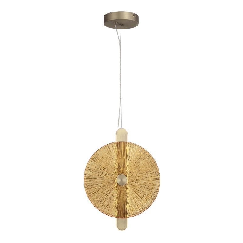 Подвесной светильник 28*3,3*37,2 см, 1*LED*11W, 4000K, ST-Luce Wasi SL6141.313.01, бронзовый