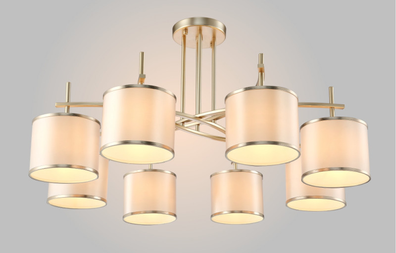 Люстра 93 см, Crystal Lux SERGIO PL8 GOLD Золотой