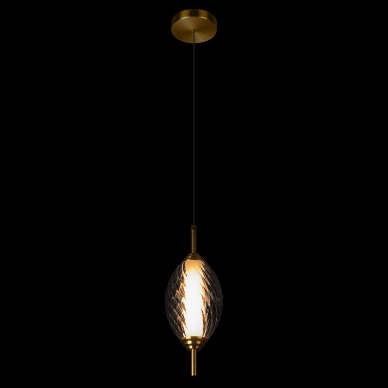 Подвесной светильник *12*-27,5 см, 1*LED*30W, 4000K, LOFT IT Helix 10421/A Smoke, бронзовый