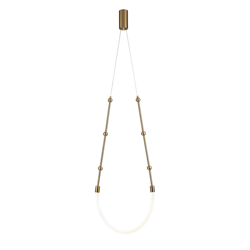 Подвесной светильник 398*60 мм, 1*LED 13W 3000-6500K бронза Indigo Corda V000062L, 14010/1P Brass