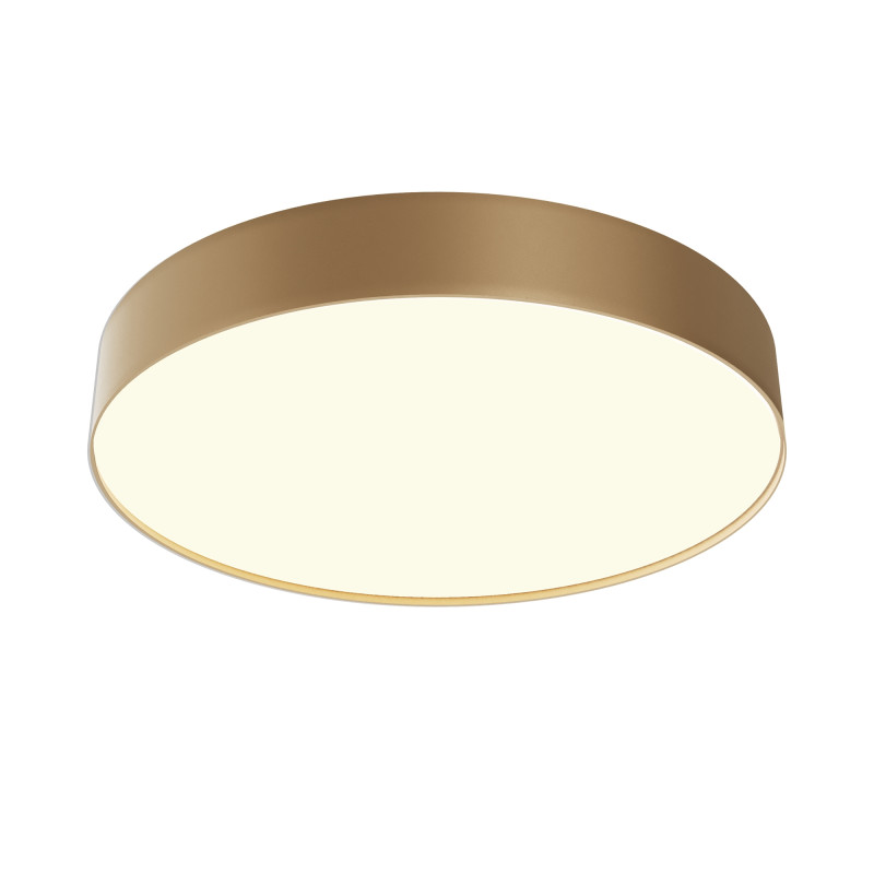Накладной светильник 40*40*6 см, LED, 45W, 3000К, Maytoni Technical Zon C032CL-45W3K-RD-MG золото матовое