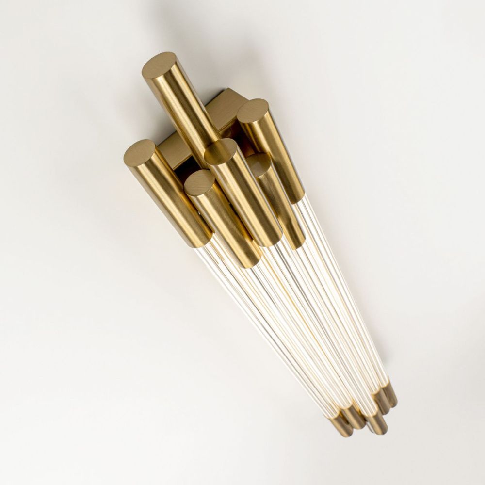 Настенный светильник 70 см, 15W, 4200K, Modestyle MS.1577.700 BS, латунь