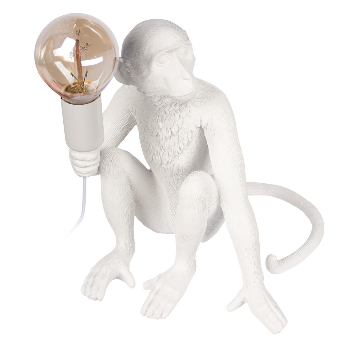 Настольная лампа 35*28*55 см, 1*E27*40W LOFT IT Monkey 10314T/A белый