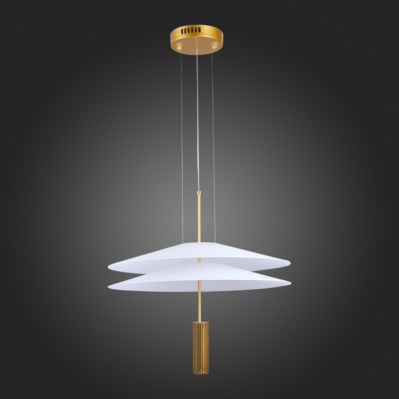 Люстра подвесная 50 см, 10W 3000K ST LUCE ISOLA SL6101.203.01 Золотистый