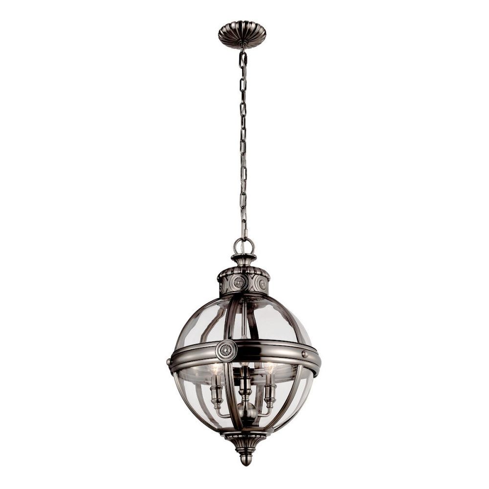 Подвесной светильник *37*179-224 см, E14*60W, Natural Concepts Feiss Adams FE-EB2-L-BLK, полированный хром