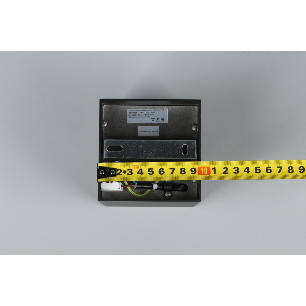 Светильник 10*10 см, GU10 50W, Omnilux FelettoOML-101119-01 черный