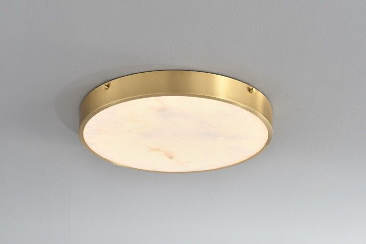 Светильник 30-5 см, 1*LED*24W, 3000K, Belfast Devon 3395-3 BR MB, Латунь