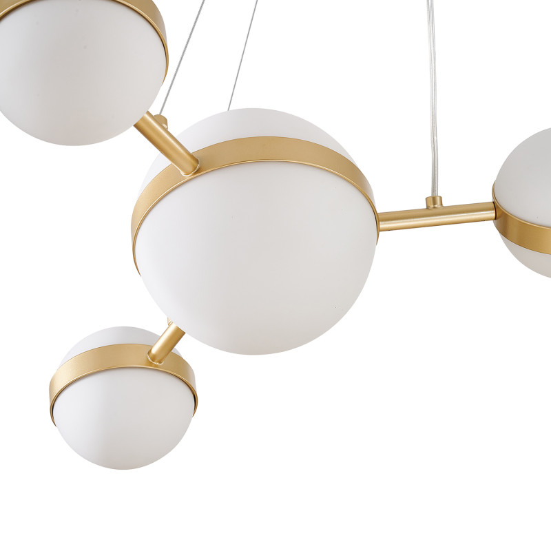 Подвесная люстра 70*40*135 см, 6*LED, 42W, 4000К, Favourite Asterismo 4448-6P золотой