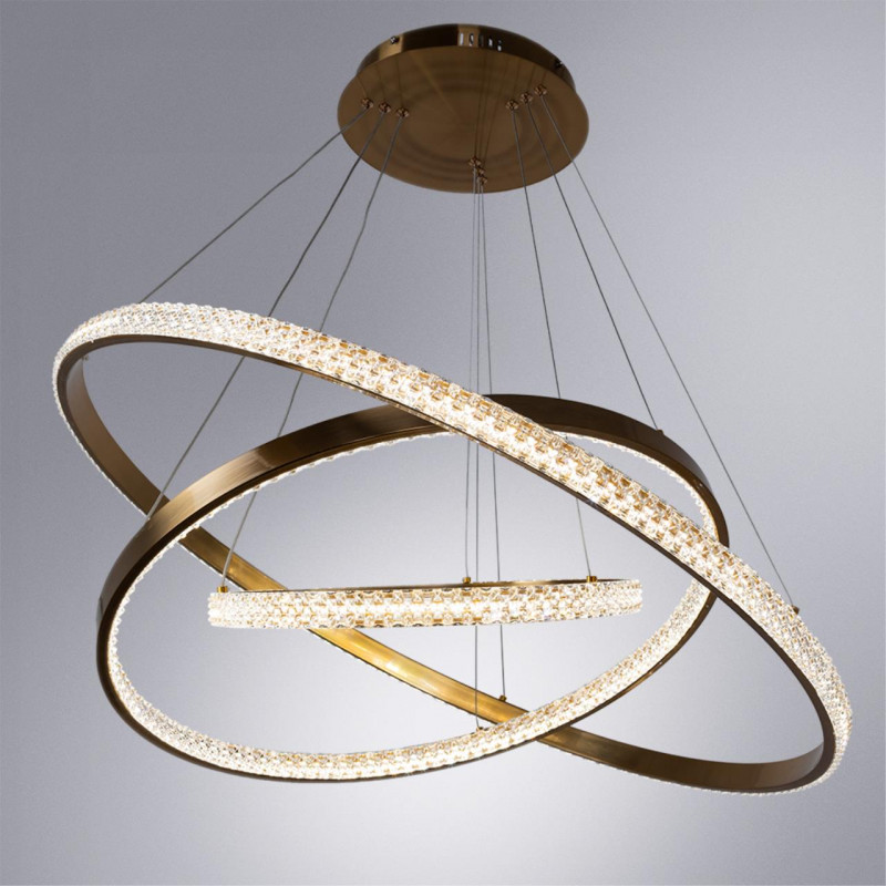 Светильник 80 см, 228W, 3000K-6000K Arte Lamp Orione A2182SP-160PB, медь