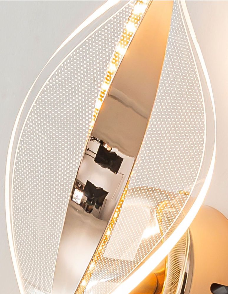 Светильник настенный DZN-13300 ЗОЛОТО  D350/H140/1/LED/6W/4000K звёздное небо SPRAY2 25-03