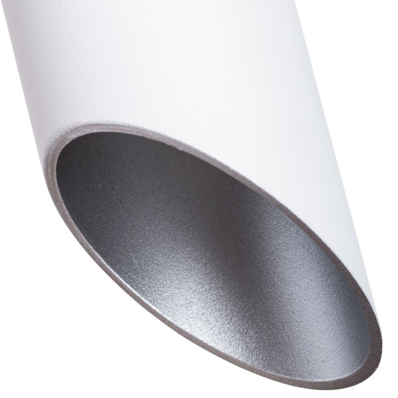 Подвесной светильник Arte Lamp Pilon-Silver A1536SP-1WH белый, диаметр 5.6 см