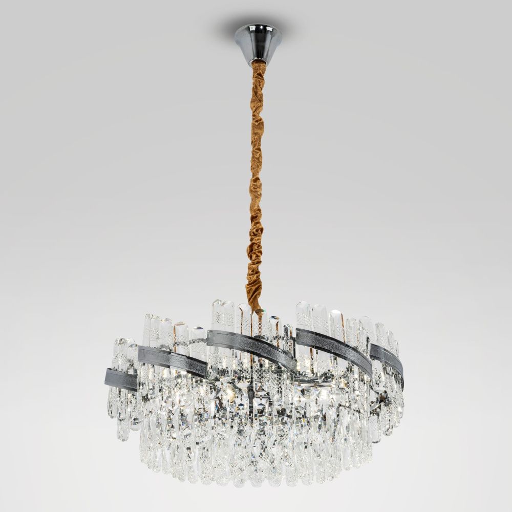 Подвесная люстра 60*60/100 см, 12*Е14 MODELUX ML.750.12 CR хром