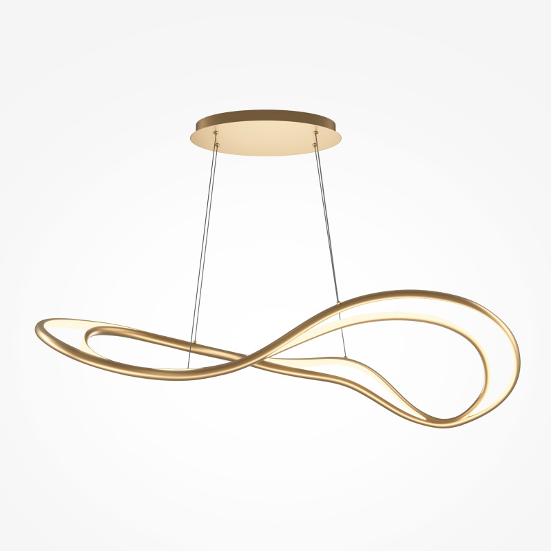 Подвесной светильник 115*33*333 см, LED, 56W, 3000К, Maytoni Plons MOD283PL-L65BS3K латунный
