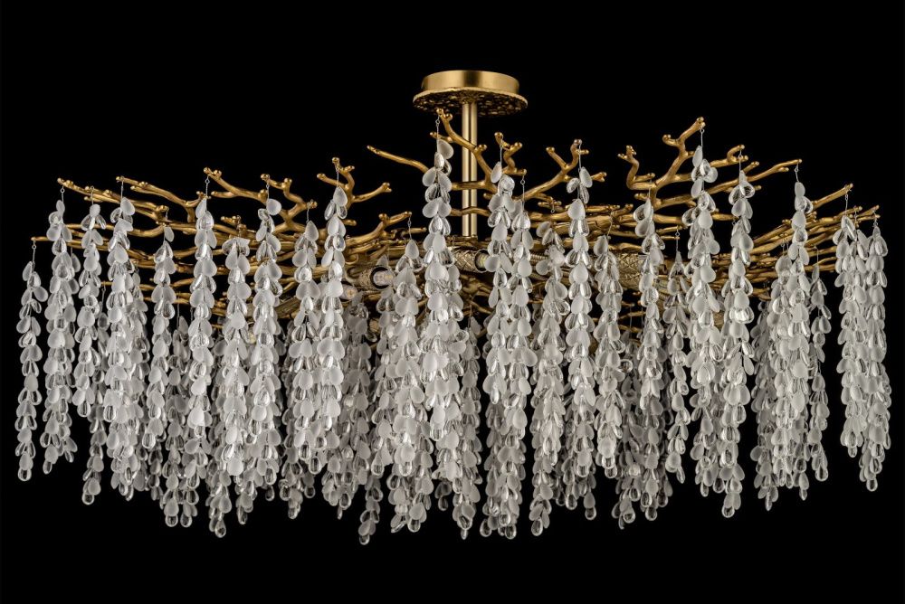 Люстра потолочная *100* см, 14*G9*40W, Dio D`arte Tavenna Antigue Tavenna H 1.3.100.800 A, Антик