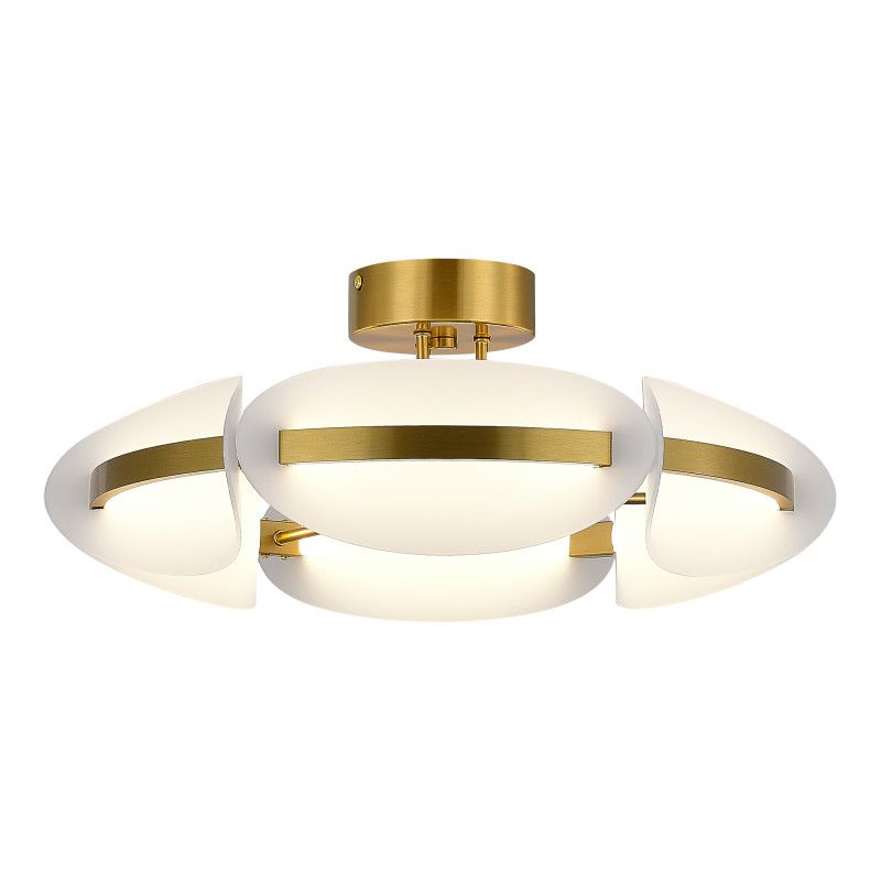 Люстра на штанге *50*19 см, 1*LED*45W, 3000K, ST-Luce Etoile SL1304.302.45, латунный