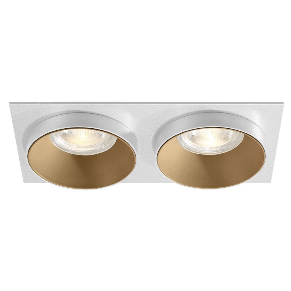 Встраиваемый светильник 18 см, Crystal Lux CLT 044C2 GO-WH-WH, белый-золото