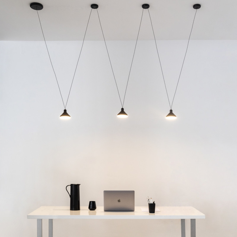 Подвесной светильник *12*180 см, LED *  24W, 3000К Mantra Antares 7311, черный