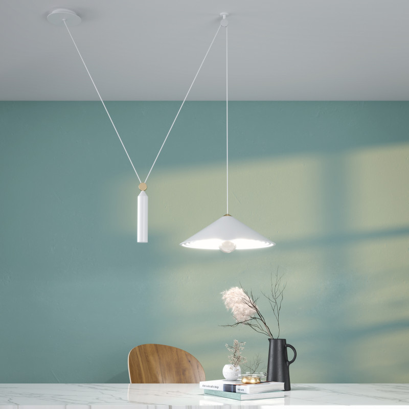 Светильник подвесной Maytoni Peso P080PL-01W, белый