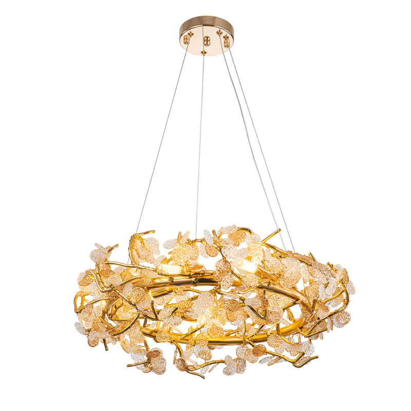 Люстра *55*100 см, 8*G9*10W, Indigo Crystal V000420, золотой, 11042/8P Gold
