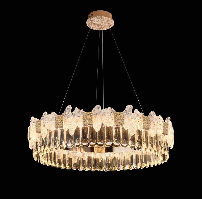 Люстра 9380-800, D800 / H200 LED, 140W, 3000K, Alva Donna, Золото шампань