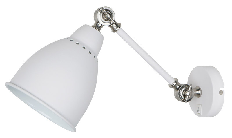 Бра Arte Lamp Braccio A2054AP-1WH, белый