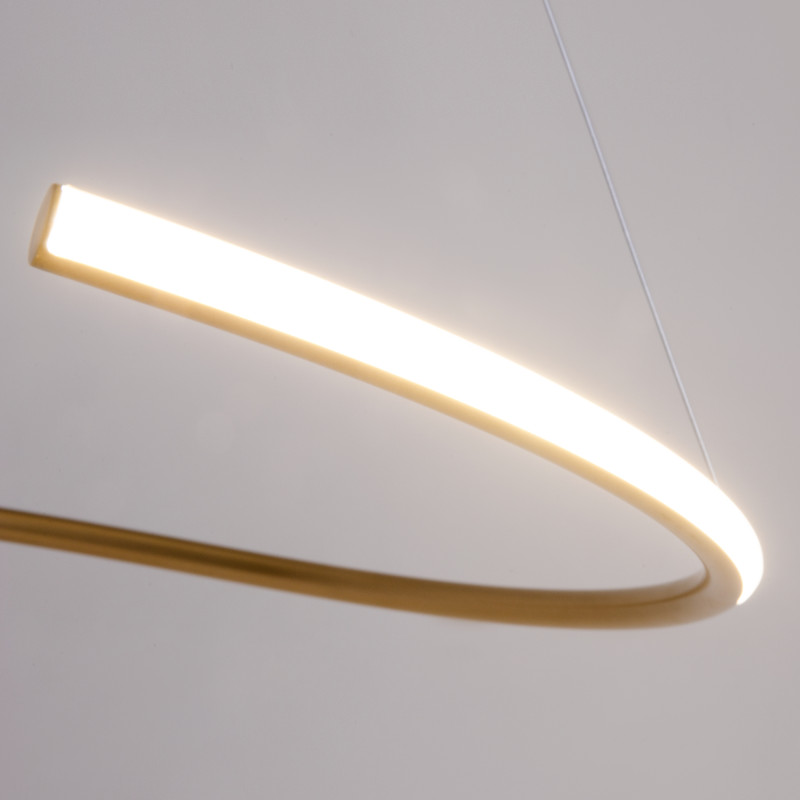 Подвесной светильник 60*60*325,7 см, LED, 31W, 3000К, Maytoni CURVE MOD242PL-L33BSK латунный