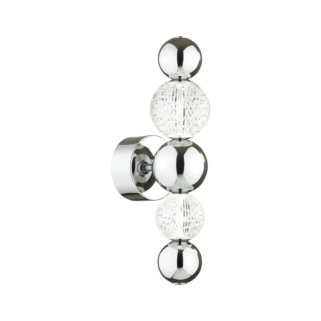 Светодиодный светильник 45 см, 7W, 4000K, Odeon Light CRYSTAL 5007/7WL, хром