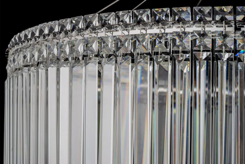 Люстра подвесная *80*30 см, Led лента*LED*88W, 3000/6000K, Arti Lampadari Ovindoli Gold Ovindoli L 1.5.80.101 N, Никель