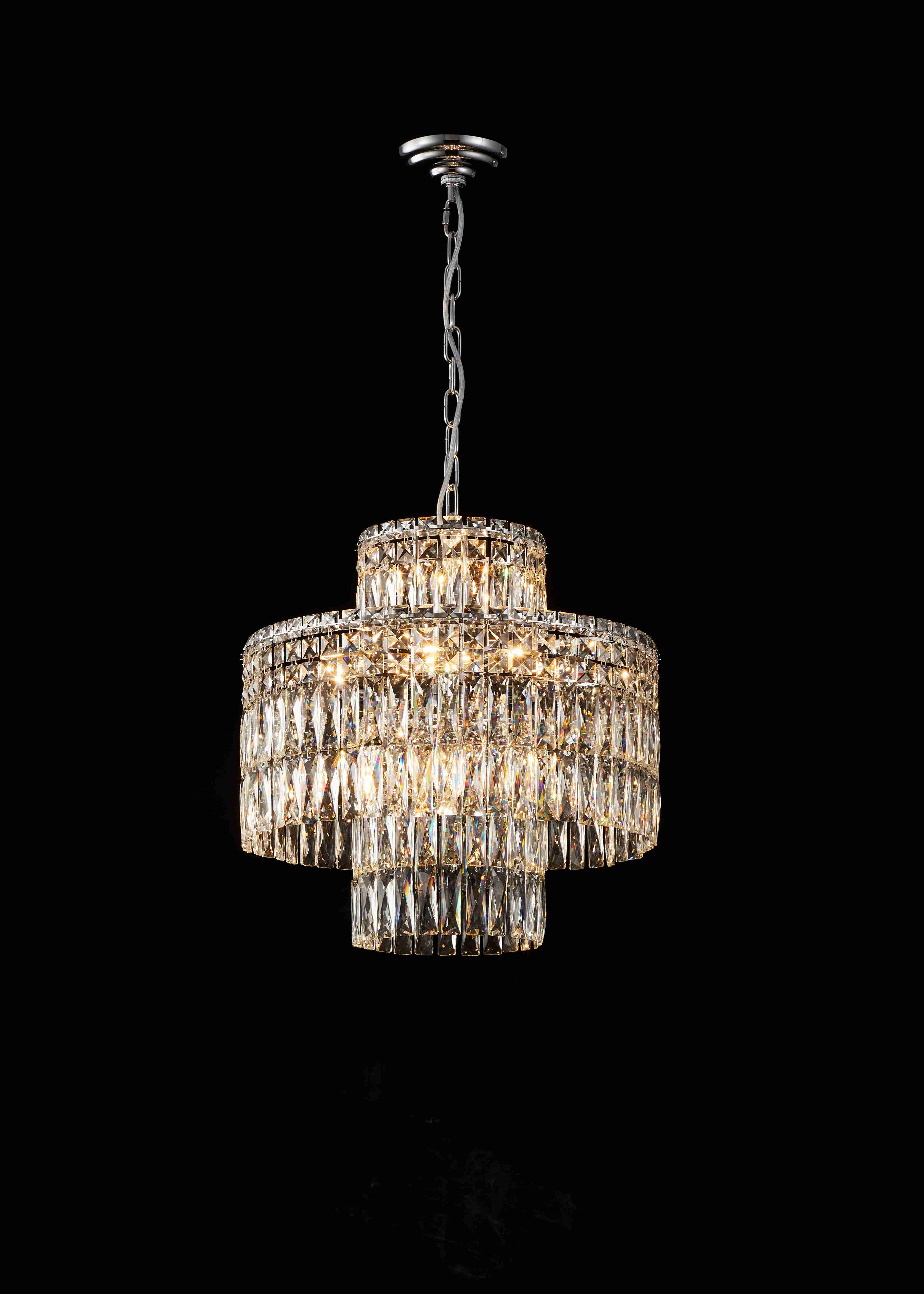 Люстра 500*460, 12*E14, 40W NewRgy Cristallo M32-ф500*H460 CHROME, Хром