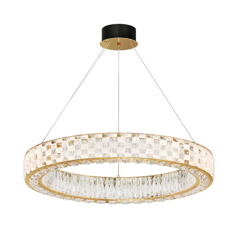 Подвесная люстра 85*85*318 см, LED, 3000К, Maytoni CASTELLO  MOD336PL-L170G3K золотой