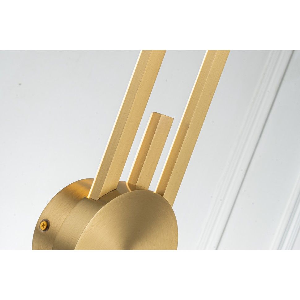 Бра 6-94 см, 1*LED*22W, 3000K, Belfast Medway 2257-94-3 BR, Латунь