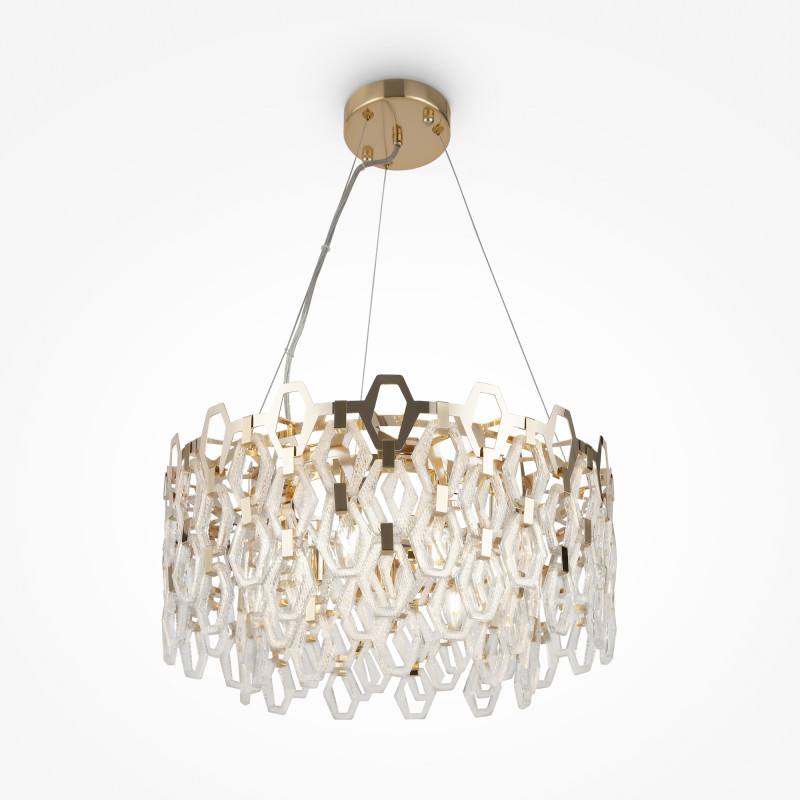 Светильник 55 см, Maytoni Tissage MOD490PL-09G, золото