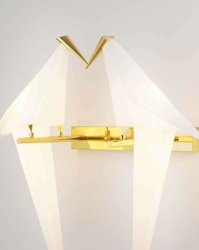 Настенный светильник 42*65 см, LED 24 W, Moderli Birds V3076-2WL Золотой